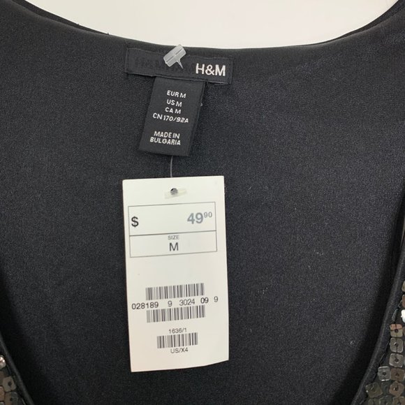 H&M Sequin Scoop Neck Sleeveless Shift‎ Dress - Picture 6 of 8